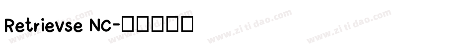 Retrievse NC字体转换